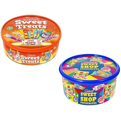 Image of Swizzels Bundle Selection Treats Duo Tubs | Bulk Box Assorted Sweet Pick and Mix Selection | For Parties, Halloween, Gifts, Sharing, Seasonality, Special Events (Sweet Treats & Sweet Shop Duo Tub)