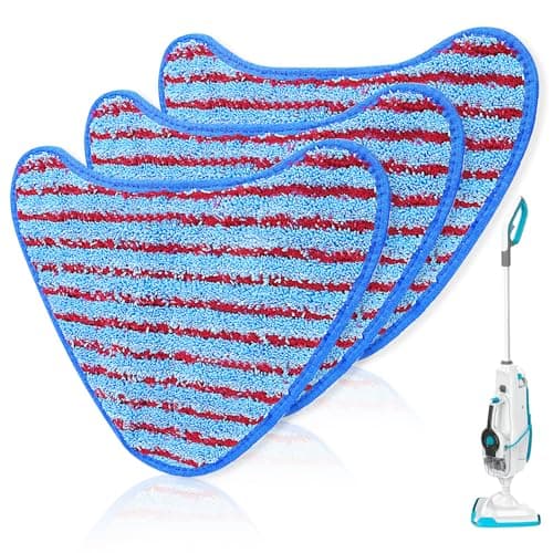Image of KEEPOW for vax steam mop replacement pads, Compatible with Vax Steam Mop, For Vax Steam Cleaner S85-CM, S86-SF-CC, S86-SF-C and More, with 2-Fibre System, 3 Pack 1-1-132319-00