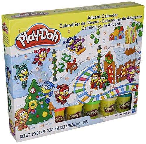 Image of Play-Doh - B21999 - Modeling Compound Toy - Xmas Advent Calendar - Includes 5 Colour Tubs