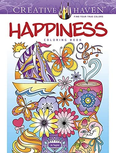 Image of Creative Haven Happiness Coloring Book