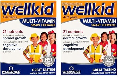 Image of Vitabiotics Wellkid Multi-Vitamin Smart Chewable - 30 Tablets (Pack of 2)