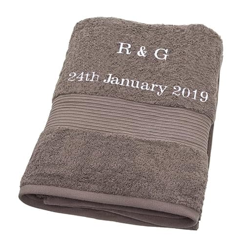 Image of Personalised Bliss Pima Cotton Bath Sheet, Super Absorbent Hotel Quality, 650gsm, Machine Washable 40℃ and Tumble Dry, 90x150cm