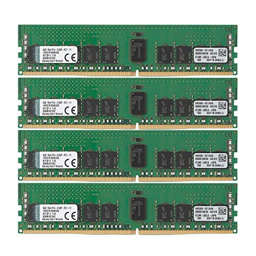 Image of Kingston KVR21R15S4K4/32G RAM 32 GB 2133 MHz DDR4 ECC Registered CL15 DIMM Kit (4 x 8 GB) 288-Pin