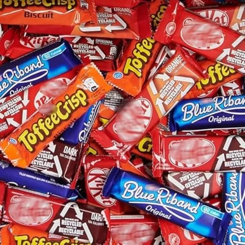 Image of Neestle Big Biscuit Box Kiitkat & Friends (Kiitkat Original, KiitKat Dark, KiitKat Orange, Blue Riband & Toffee Crisp) (10 Bars)
