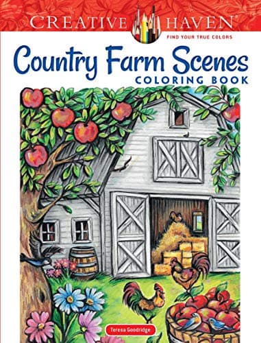 Image of Creative Haven Country Farm Scenes Coloring Book