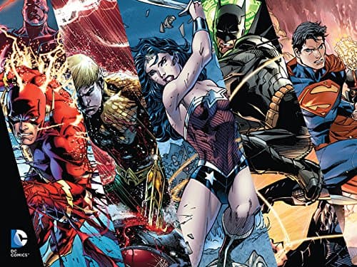 Image of DC Comics Justice League "Heroes" Canvas Prints, Multi-Colour 60 X 80 cm