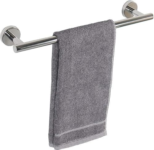 Image of YUET Towel Rail 60CM Chrome Hand Towel Holder Bar Bathroom Holders For Bathrooms Kitchen Dish Cloths Hanger 304 Stainless Steel RUSTPROOF Wall Mounted 24'' (Polished Mirror)