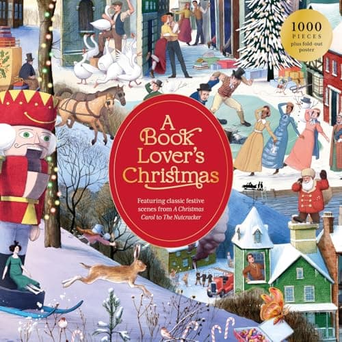 Image of A Book Lover's Christmas 1000 Piece Puzzle: A 1000-Piece Jigsaw Puzzle