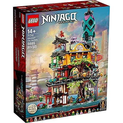 Image of LEGO NINJAGO NINJAGO City Gardens 71741 Building Kit; Ninja House Playset Featuring 19 Minifigures, New 2021 (5,685 Pieces)