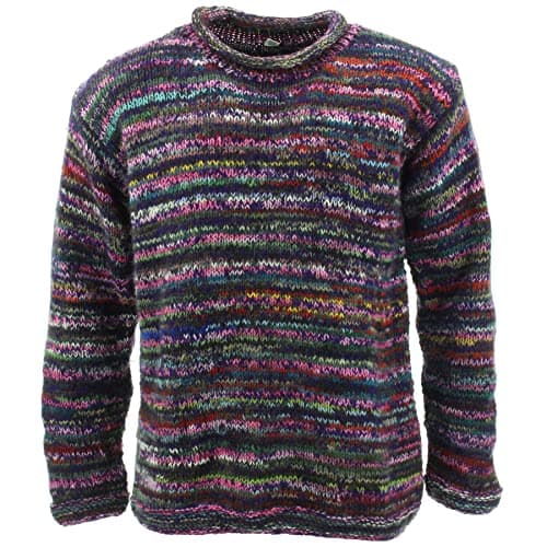 Image of LOUDelephant Chunky Wool Knit Jumper Space Dye - SD Purple Mix (Large)