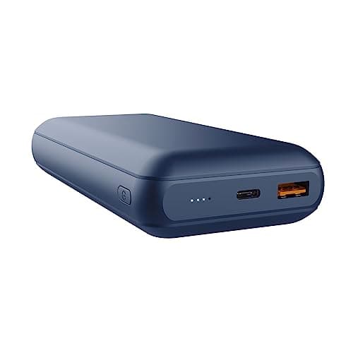 Image of Trust Redoh 20000mAh 20W Fast Charging Power Bank, PD 18W USB-C, QC 3.0 USB, 50% Recycled Plastics, Cable Included, Portable Charger Battery Pack for iPhone, iPad, Samsung, Xiaomi, Tablet - Blue