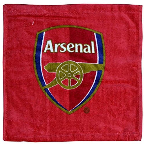 Image of Arsenal FC Official Football Crest Face Cloth/Flannel Set (Pack Of 12) (30cm x 30 cm) (Red)