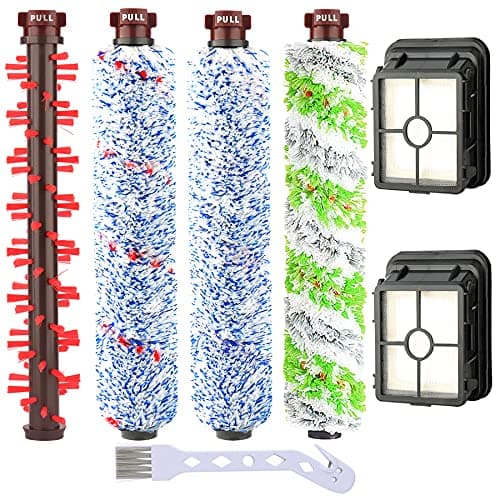 Image of Accessories for Bissell Crosswave 3-In-1, 1 Multi-Surface Brush +1 Pet Pro Roller Brush +1 Carpet Brush +1 Floor Brush +2 Filters for Bissell CrossWave 1866 1785 2052 1713 2225 Vacuum Cleaner