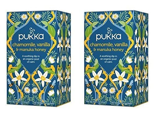 Image of Pukka Herbs 2 Packs of 20 Chamomile Vanilla & Manuka Honey Tea Bags