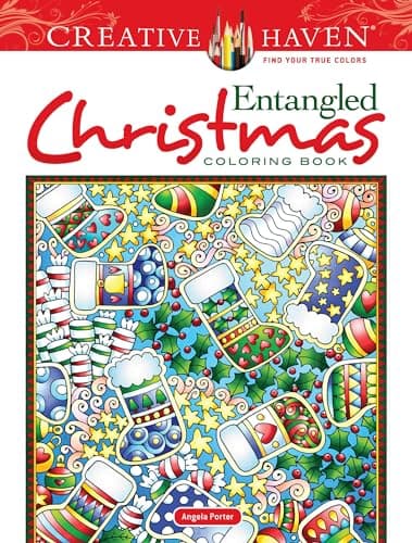 Image of Creative Haven Entangled Christmas Coloring Book