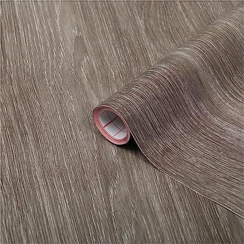 Image of d-c-fix vinyl wrap Sheffield oak pearl gray wood effect 45 cm x 2 m - sticky back plastic roll for furniture, kitchen & cupboards - contact paper sticker self adhesive film