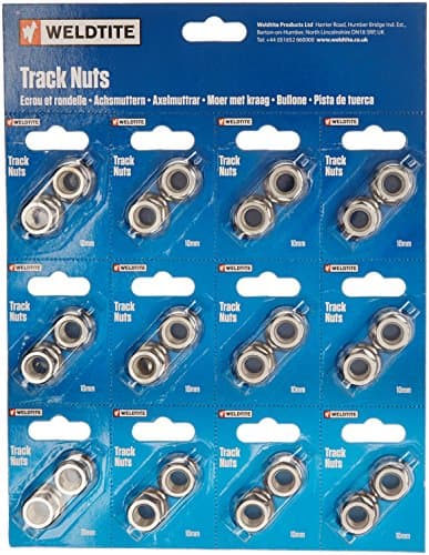 Image of Weldtite Track Nuts 10.0 mm - Pack of 12 Pairs
