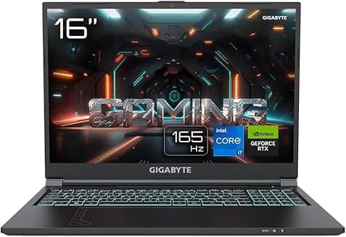 Image of Gigabyte G6 KF 16" Gaming Laptop | Intel Core i7-13620H | 16GB RAM | 1TB SSD | Nvidia GeForce RTX 4060 8GB GDDR6 | 15 Colour Preset Backlit Keyboard | 1920 x 1200 165Hz Display | Windows 11 | Black