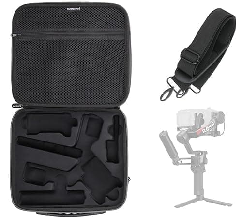 Image of LINGHUANG RS 4 Case,Portable Shoulder Bag for DJI Ronin rs 4 Gimbal Handheld Stabilizer,Hard Carrying Case for DJI RS4 Gimbal,Battery Handle,Extension Grip Protection Accessories
