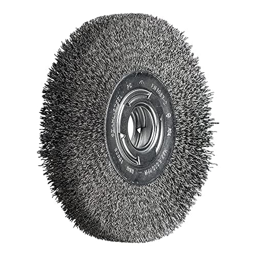 Image of PFERD POS Round Brush Wide Untwisted RBU | Diameter 180 x 25 x Variable Bore Steel Wire Diameter 0.30 | 43701239 - for The Grinding Stand