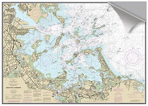 Image of MAPTECH Boston Outer Harbor, MA Decorative Nautical Chart