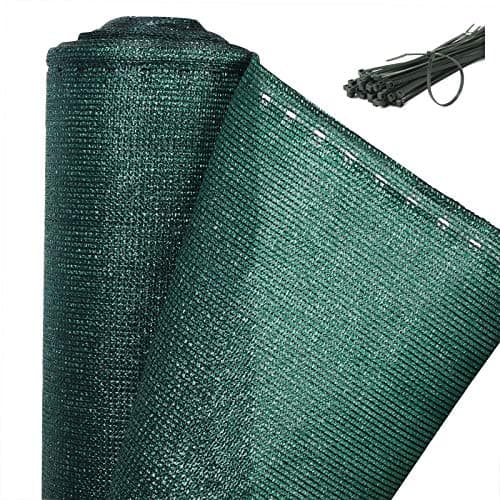 Image of WOLTU Privacy Netting 1.5x6m HDPE Garden Screening Balcony Privacy Screen Sunshade Weatherproof, Windbreak Net Fence with Cable Ties, Green