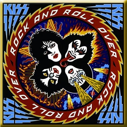 Image of KISS Metal Fridge Magnet Rock & Roll Over Band Cover Album Fan Gift Official