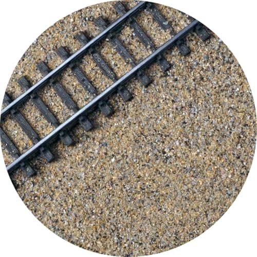 Image of OO/HO Gauge Model Railway Track Ballast - Brown/Grey | 1kg | Model Railway Scenery Material