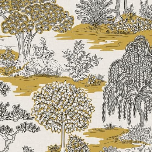 Image of Fine Decor FD43440 Zen Wallpaper, Ochre