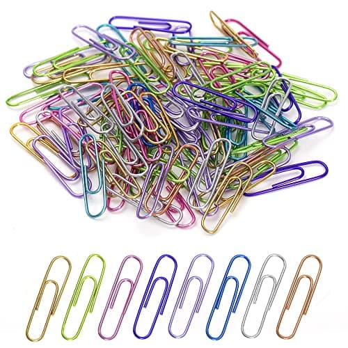 Image of 240pcs Paper Clips, 33mm Colored Paper Clip, PaperClips Assorted Colors, Paper Clips for Paperwork Office School and Personal Use