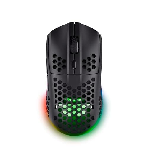 Image of GXTrust Trust Gaming GXT 929 Helox Wireless Gaming Mouse, Superlight Wireless Mouse 75g, 80h Battery Life, 2.4 GHz Micro-USB Receiver, Adjustable DPI (800-4800) for Gaming PC Gaming Laptop - Black
