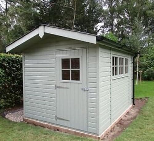 Image of Plastic Guttering Kit For Sheds Gutter 8 ft / 2. 4m Gutter 110mm Half Round