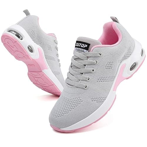 Image of Womens Trainers Running Shoes Air Cushion Arch Support Sneakers Platform Trainers Ladies Walking Shoes Mesh Breathable Lightweight Sport Sneakers Outdoor Gym Athletic Tennis Jogging