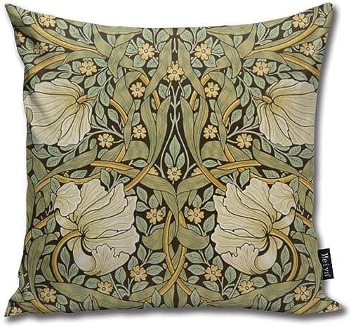 Image of ZCHW Pillowcase William Morris Art Nouveau Pillow Cover Cotton Linen Throw Pillow Case Cushion Cover Home Sofa Decorative 45X45CM