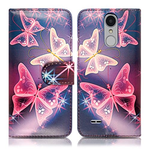 Image of Case For LG K4 2017 Premium PU Leather Flip Wallet Cover With 2 Card Slots Kickstand Magnetic Closure For LG K4 2017