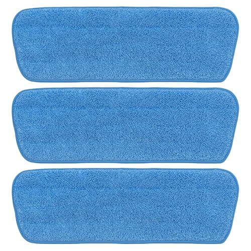 Image of Addis Mop Replacement Head, 3-Piece Blue Spray Mop Refill, Compatible with Addis Spray Mop and Vileda Spray Mop, 42 x 14 cm, Ideal for Daily Cleaning