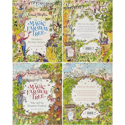 Image of The Magic Faraway Tree Collection by Enid Blyton: Moonface's Birthday Surprise & Silky and the Runaway Elephant - Magical Adventures in the Enchanted Wood (2-Book Set)