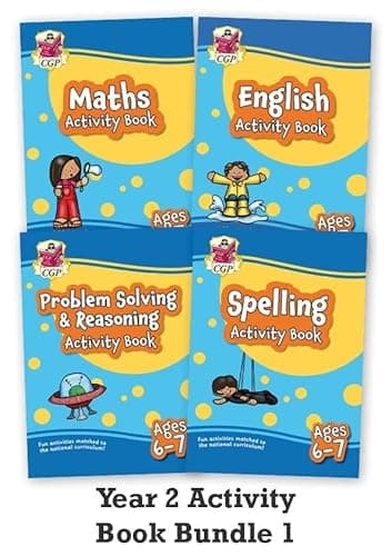 Image of Year 2 Maths & English Activity Books - Bundle 1 (Ages 6-7)