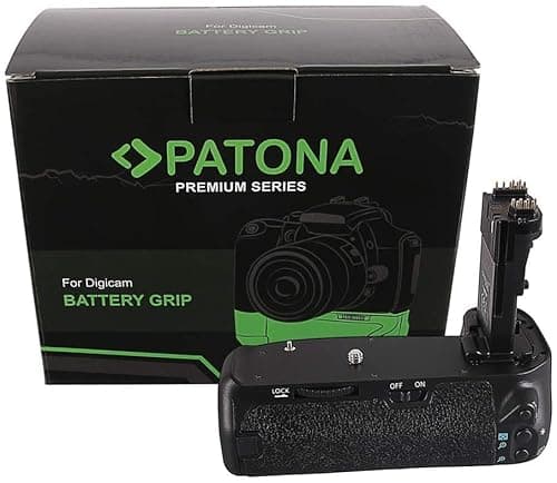 Image of PATONA 1498 Replacement Battery Grip BG-E14 with IR Remote Control compatible with EOS 70D 80D (Battery Compartment for 2X LP-E6 or 6X AA)
