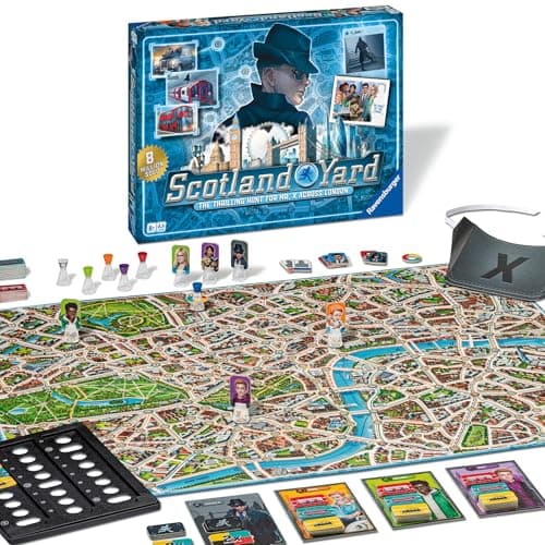 Image of Ravensburger Scotland Yard - Family Strategy Board Game for Kids and Adults Age 8 Years Up - 2 to 6 Players