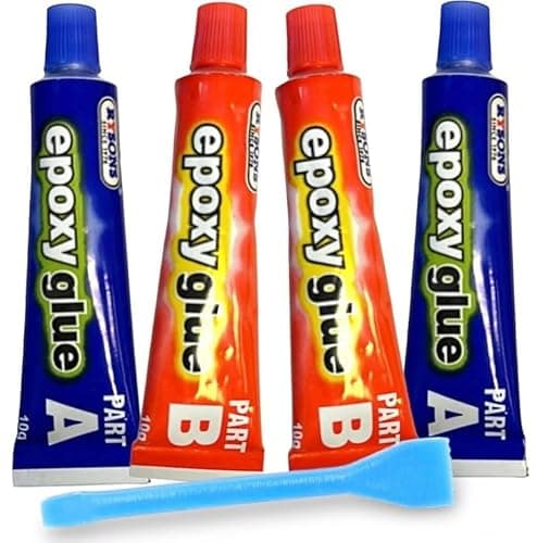 Image of Orbitron 4 Pack Epoxy Hardener & Resin Glue Adhesive Kit Bonds Glass Metal Plastics Wood