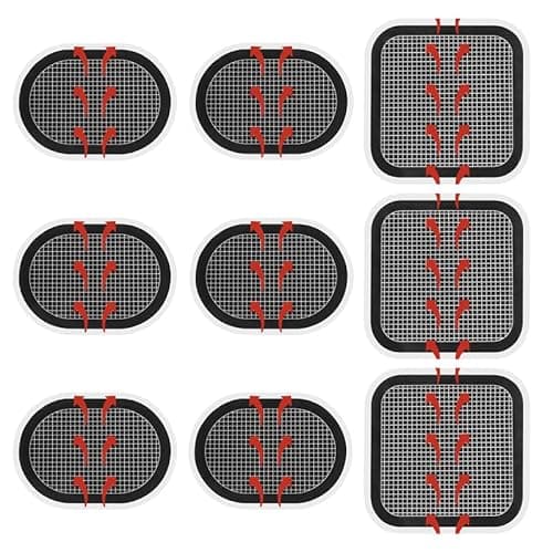 Image of flintronic Replacement Gel Pads, 9 PCS Electrodes Pads, Updated Electrodes Body Pads Gel Adhesive, Self Adhesive Body Gel Belt Pad, Gel Pads for All Abs