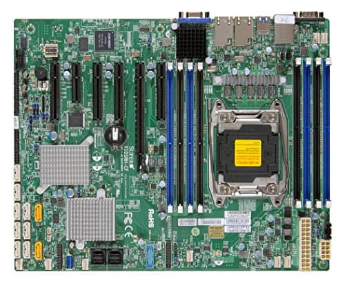 Image of SUPERMICRO MBD-X10SRH-CF-O ATX, LGA2011-v3 Socket, Chipset C612, USB 3.0, 2 x Gigabit LAN with On-Board Graphics Motherboard - Multi-Colour