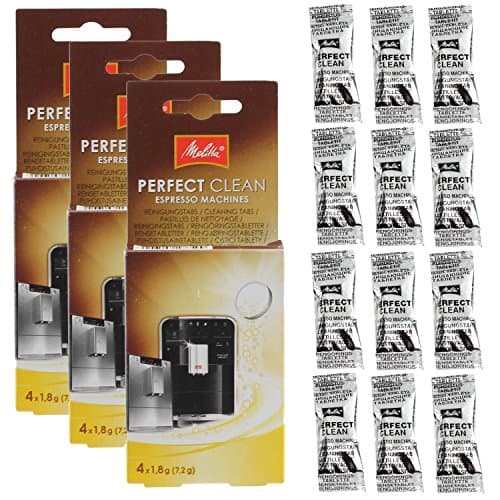 Image of Genuine Melitta Perfect Clean Coffee Machines Cleaning Tablets (Pack of 12)