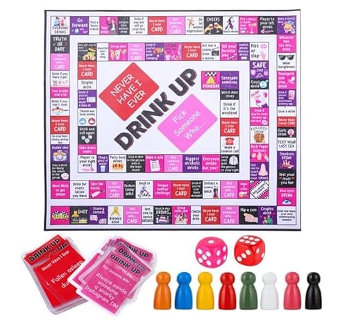 Image of Hlayshing Drinking Game for Adults,Adult Monopoly Board Game,Truth Or Dare Game Adult for 2-8 Players,Icebreaker Party Game for Girls Night Bachelorette,Groups,Friends & House Parties