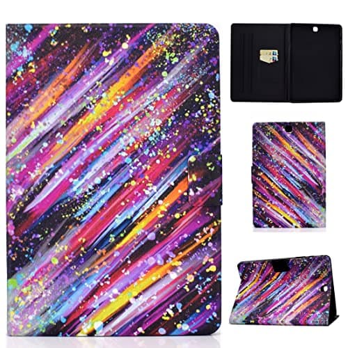 Image of XFDSFDL® Protective Cover for Samsung Galaxy Tab A SM-T550 (9.7 Inch) PU Leather Flip Case Color Meteor Pattern with Stand Magnetic Closure Holster Wallet Auto Wake/Sleep Device Shell 02