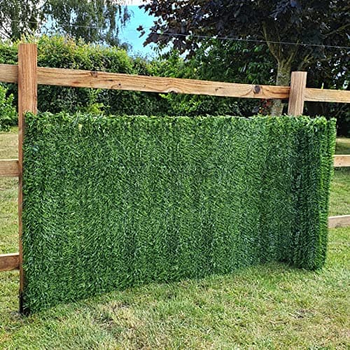 Image of Artificial Conifer Hedge Plastic Privacy Screening Garden Fence 1m High x 3m Long (3ft 3" x 9ft 10")