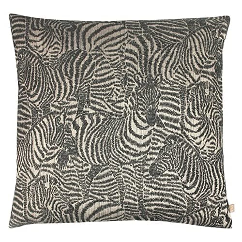 Image of Kai Hector Cushion Cover, Viscose, Polyester, Cotton, Ebony