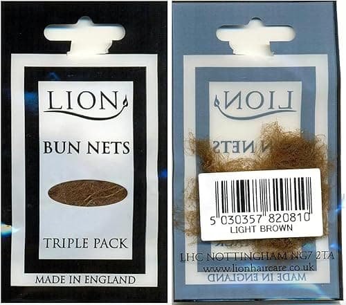 Image of Bun Hair Nets Dance Ballet Equestrian Sleek Cover - Pack 3, 15, 30 - Light Brown