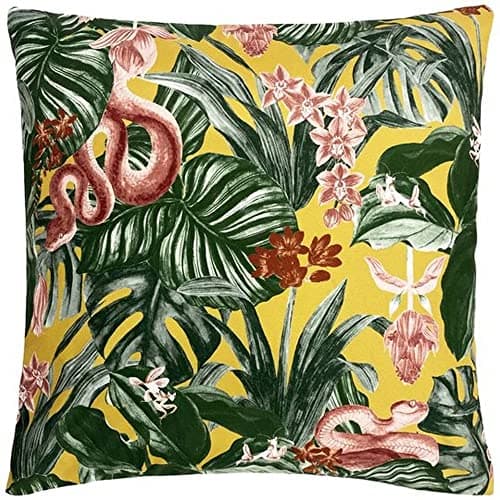 Image of furn. Medinilla Outdoor Cushion Cover, Mustard, 43 x 43cm